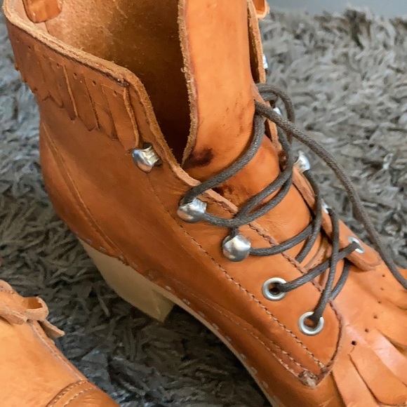 SOLD Swedish Hasbeens Brown Leather Ankle Boots - Picture 2 of 6